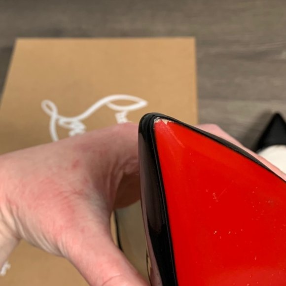 Christian Louboutin So Kate Pumps Stiletto Heels 120 Black Patent Leather 36 - Picture 16 of 16